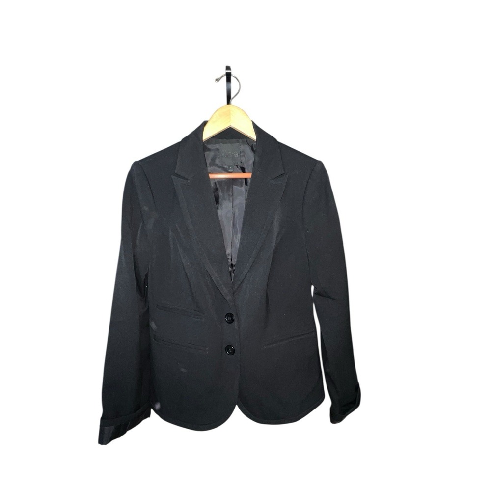 Studio 400 The Limited Minimalist Classic Business Black Blazer Size 8